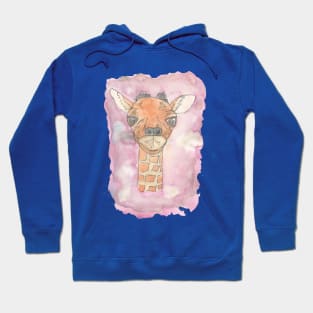 Cute Li'l Baby Giraffe Watercolor Hoodie